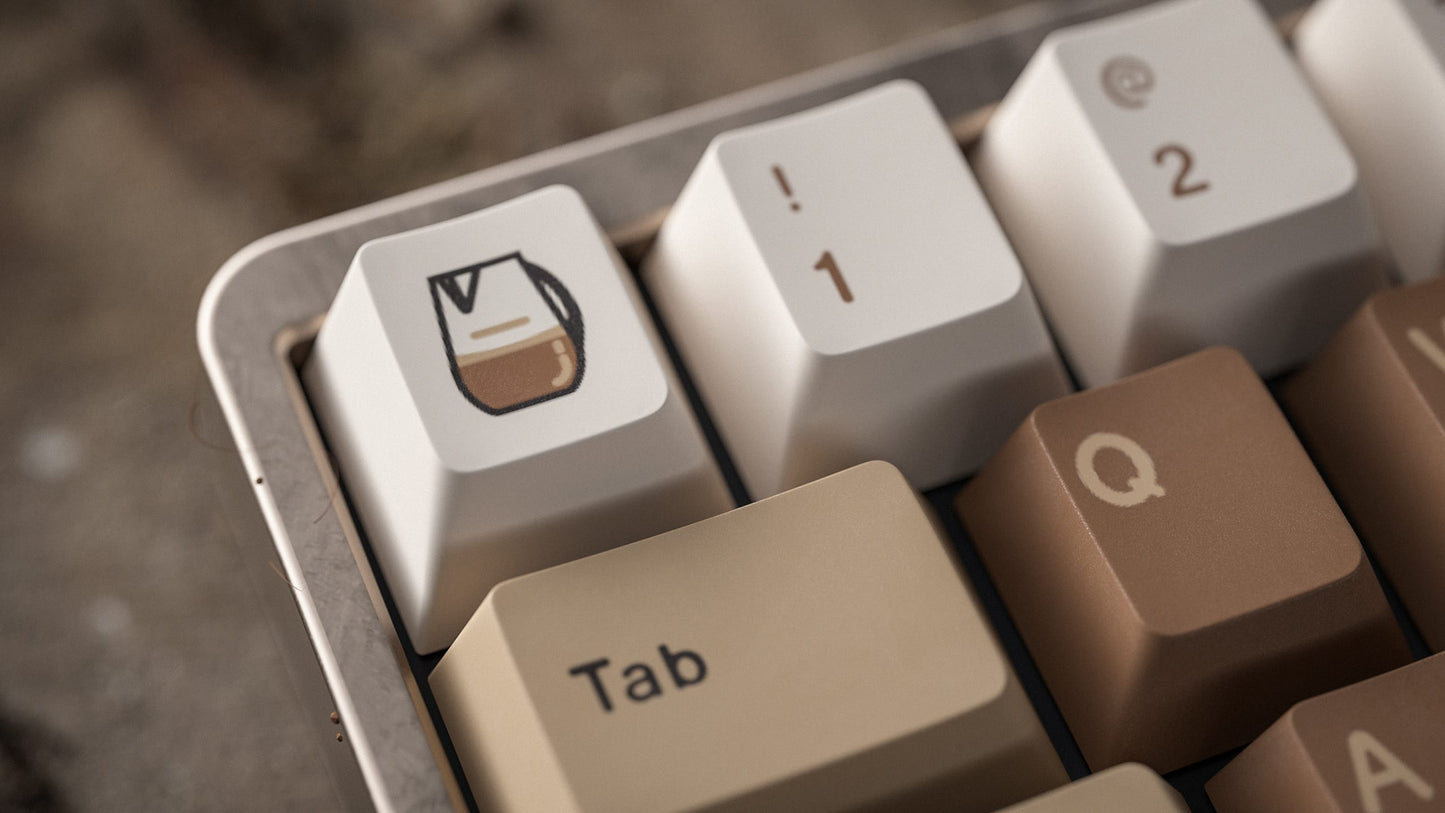 ALOHAKB Coffee Latte Keycaps