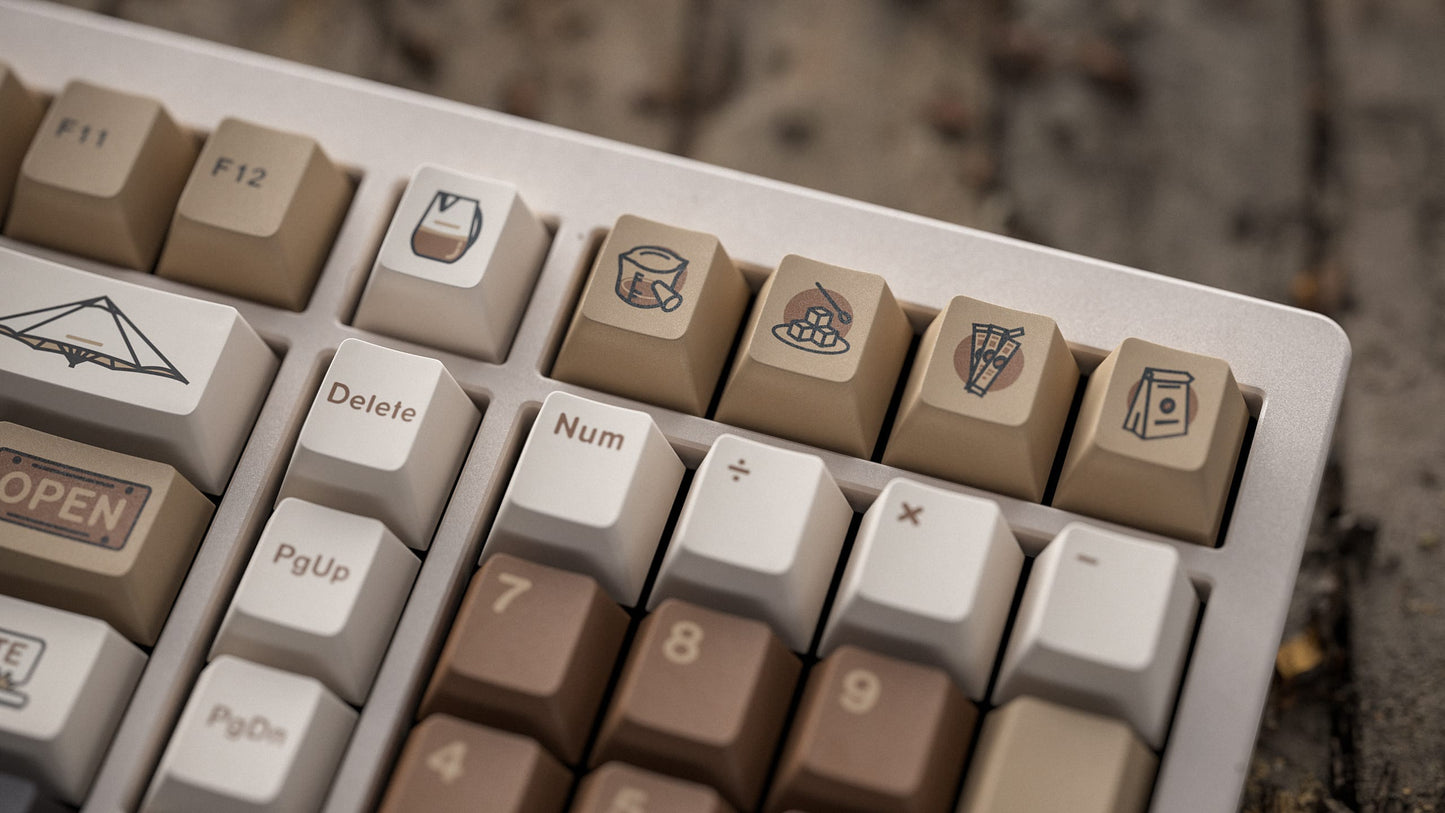 ALOHAKB Coffee Latte Keycaps